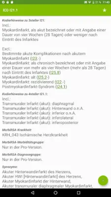 ICD-10 Diagnosen + Heilmittel android App screenshot 3