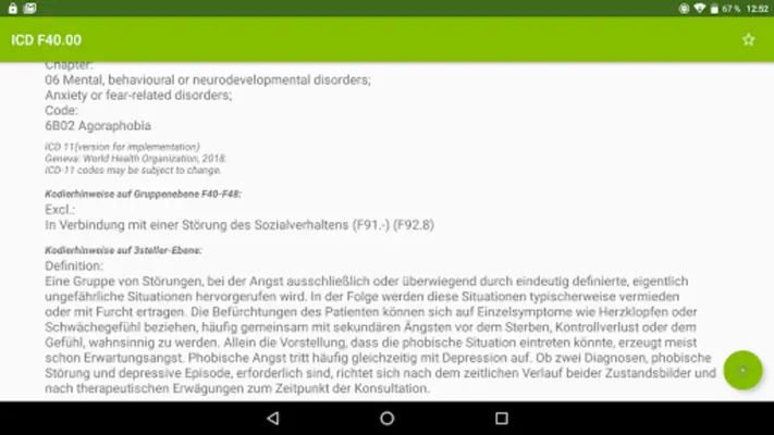 ICD-10 Diagnosen + Heilmittel android App screenshot 6