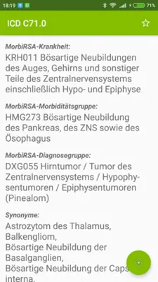 ICD-10 Diagnosen + Heilmittel android App screenshot 7